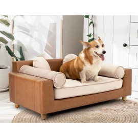 42 in Dog Bed, Removable Washable Velvet Cushion f..