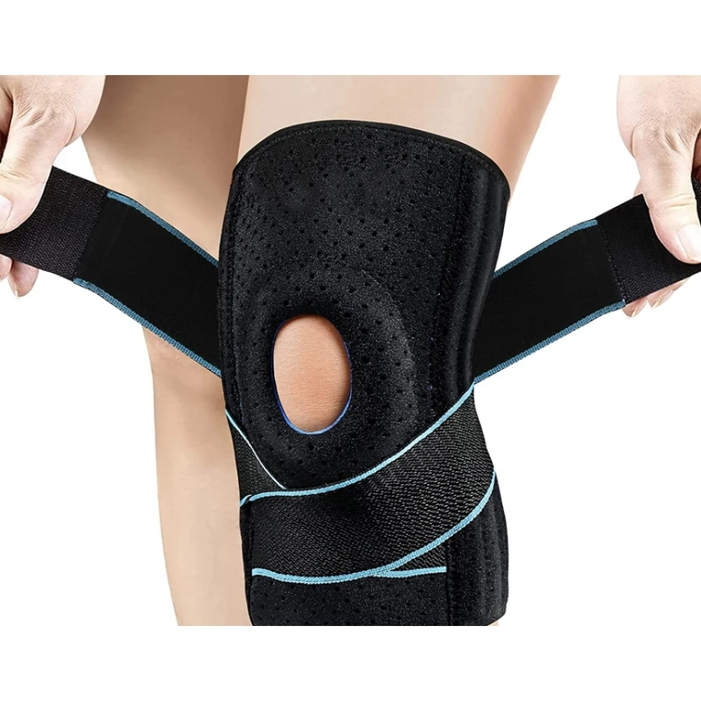 Sports Adjustable Knee Support with Patella Gel Pad & Side Stabilizers,Arthritis, Meniscus Tear,Injury Recovery,Knee Pain Relief