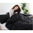 Washed Cotton Duvet Cover Set Black Bedding Sets for Hotel Bedroom Brushed Quilt Cover Pillowcase Flat Sheet Fashion Bed Linen