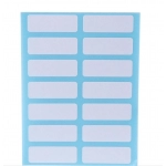 168Pcs 12Sheets/pack 13x38mm Paper Self Adhesive Sticky White Label Name Stickers Blank Note Label Bar DIY Stationery Sticker