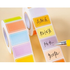 500Pcs/Roll Self-adhesive Label Stickers Durable Stationery Supplies Waterproof Labels Index Blank Writable Sticker