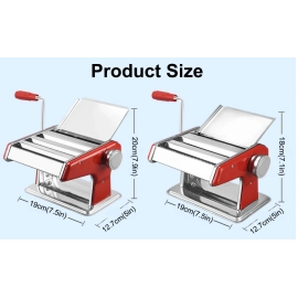 Small Manual Noodle Makers 2/3 Knives Stainless Steel Pasta Machine Automatic Noodle Cutter Pasta Maker Manual Food Processors